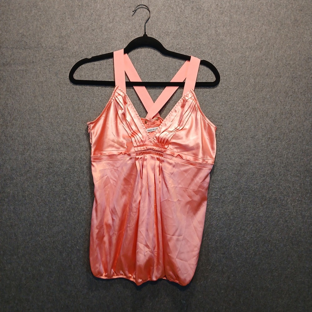 NWT Red by Marc Ecko L tank top Bubble Hem Y2K Coquette clubwear fairy